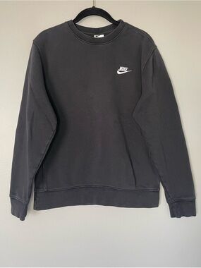 Nike Black Sportswear Club Fleece Unisex Sweatshirt